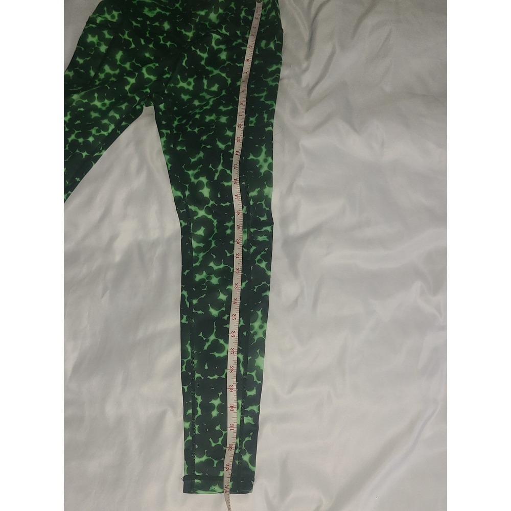 Constantly Varied Gear Neon Green Black Abstract Leggings XS Pockets Squat Proof - Picture 8 of 16